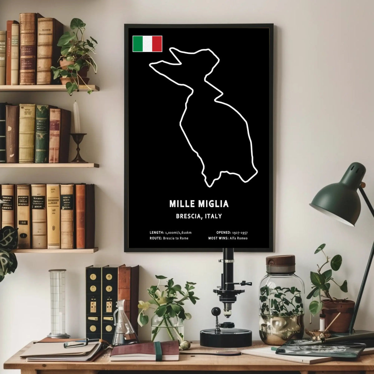 Mille Miglia Paper Poster