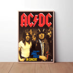 ACDC in Concert Paper Poster