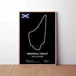 Knockhill Circuit Paper Poster