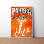 Pantera Monsters of Rock Paper Poster