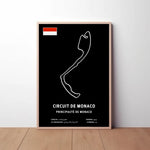 Monaco Circuit Paper Poster