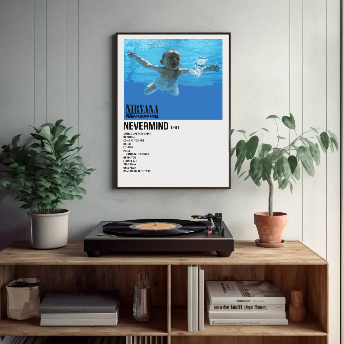 Nirvana Nevermind 1991 Paper Poster