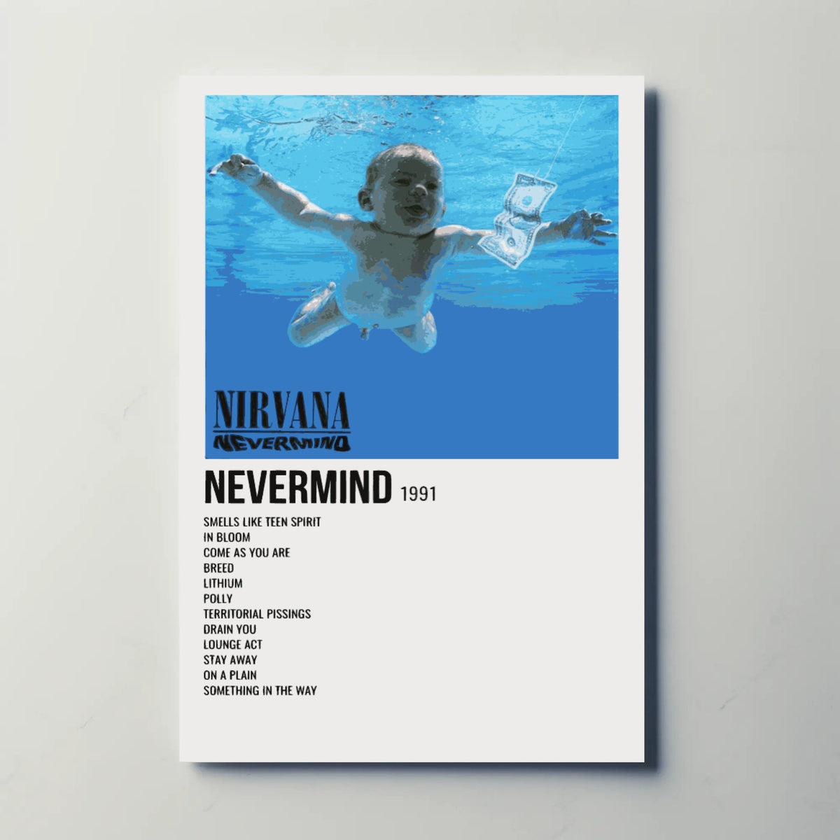 Nirvana Nevermind 1991 Paper Poster