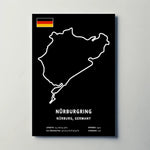 Nurburgring Circuit Paper Poster