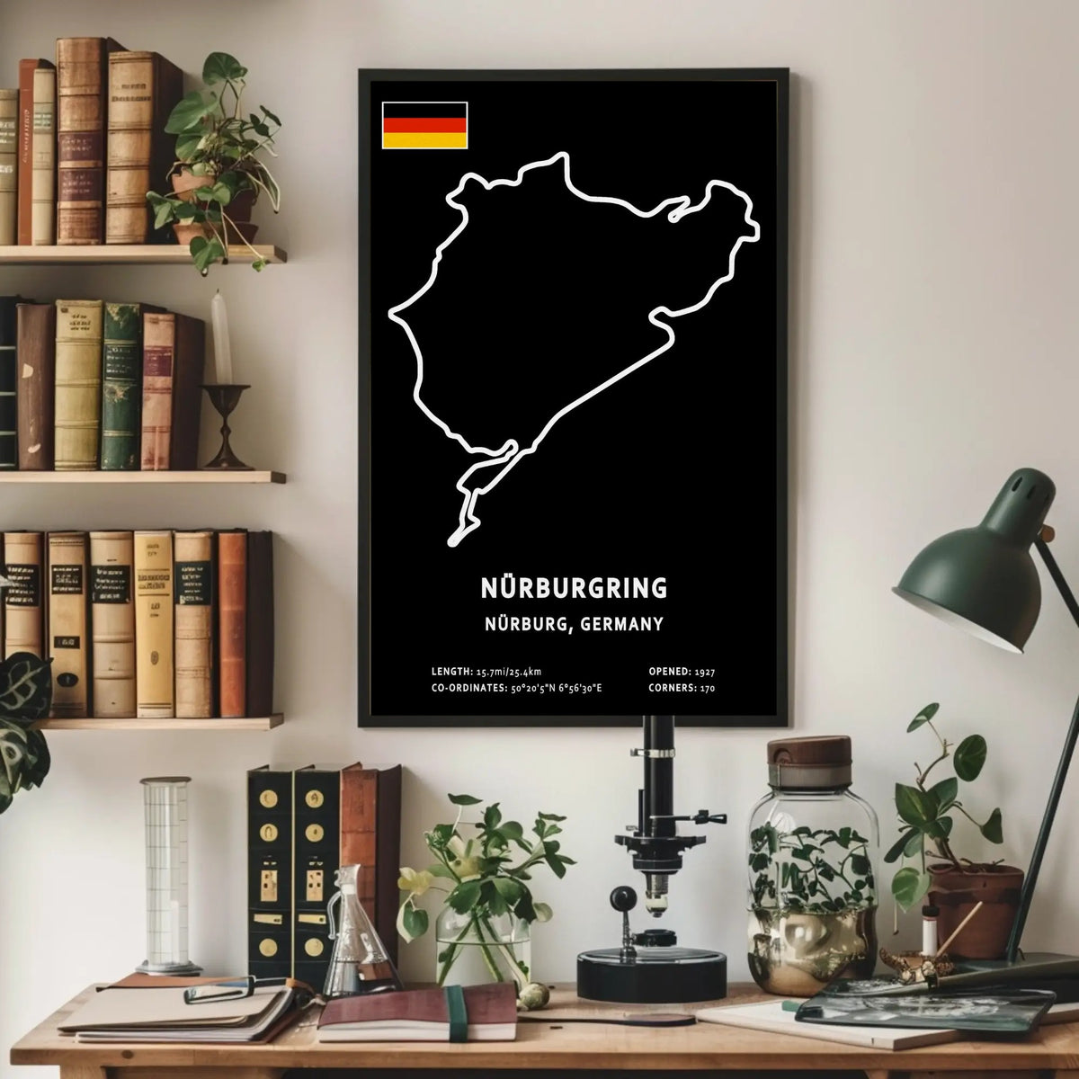 Nurburgring Circuit Paper Poster