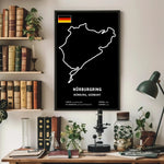 Nurburgring Circuit Paper Poster