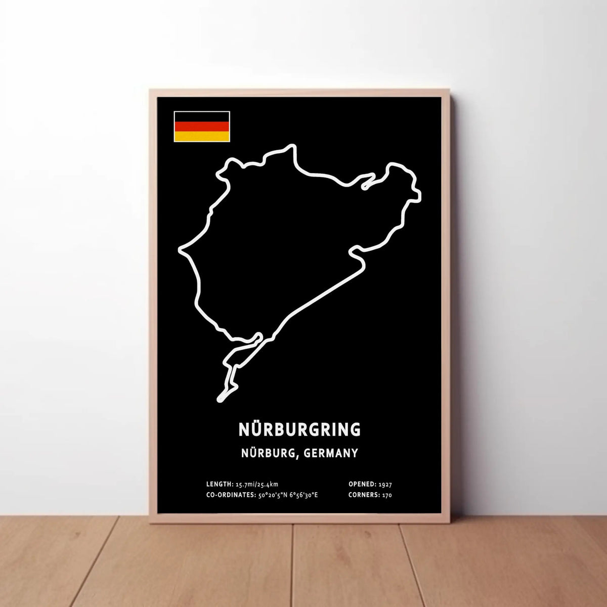 Nurburgring Circuit Paper Poster