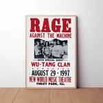 Rage Against The Machine Paper Poster