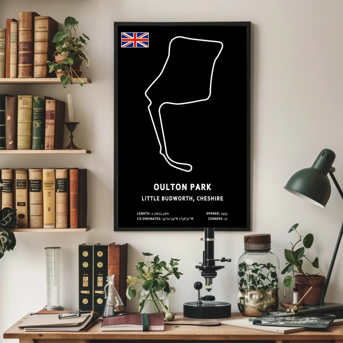 Oulton Park Circuit Paper Poster