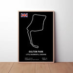 Oulton Park Circuit Paper Poster