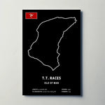 Isle of Man TT Circuit Paper Poster