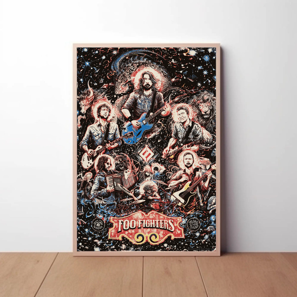 Foo Fighters Paper Poster