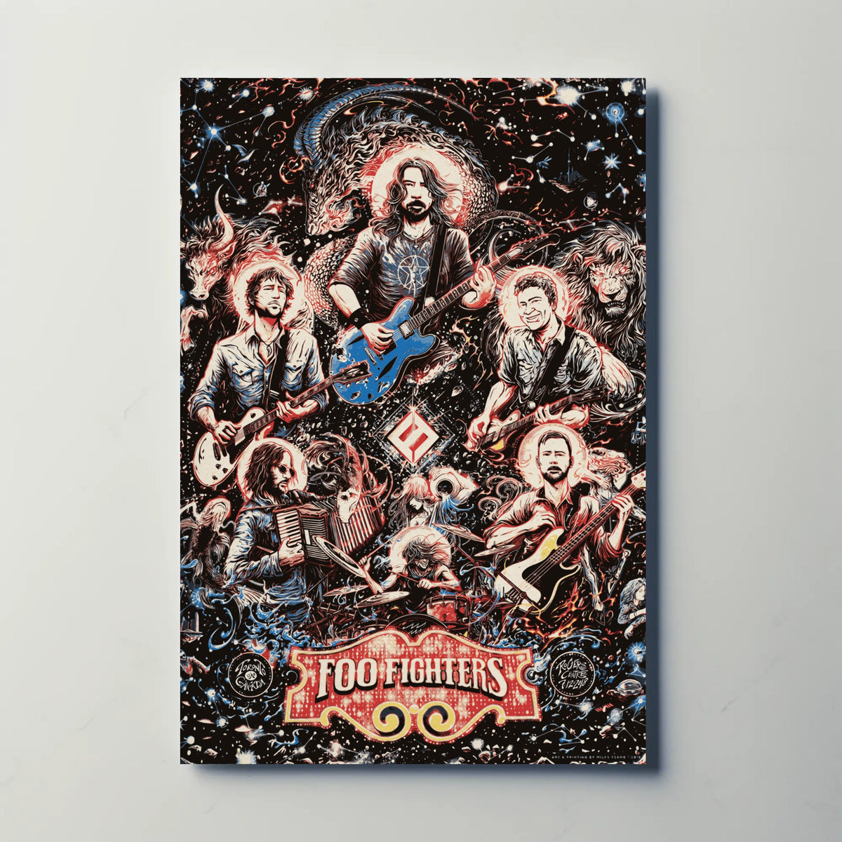 Foo Fighters Paper Poster