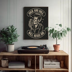 Rock & Roll Will Never Die Paper Poster