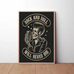 Rock & Roll Will Never Die Paper Poster