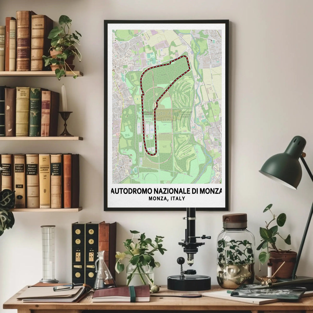 Monza Circuit Map Paper Poster