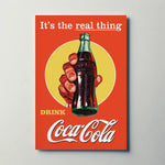 Coca Cola The Real Thing Paper Poster
