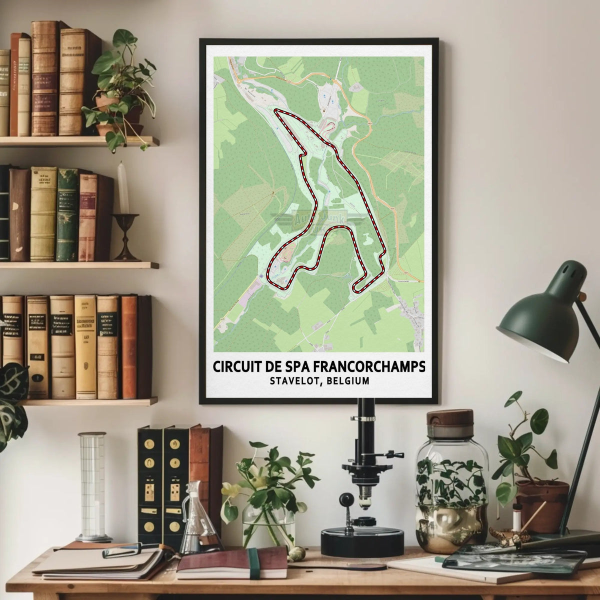 Spa Francorchamps Circuit Map Paper Poster