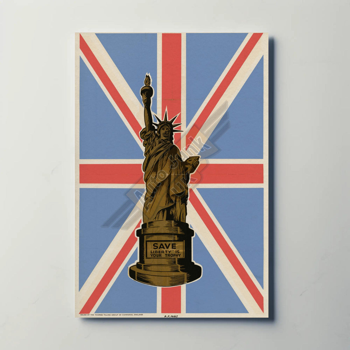 Save Liberty is your Trophy Metal Sign