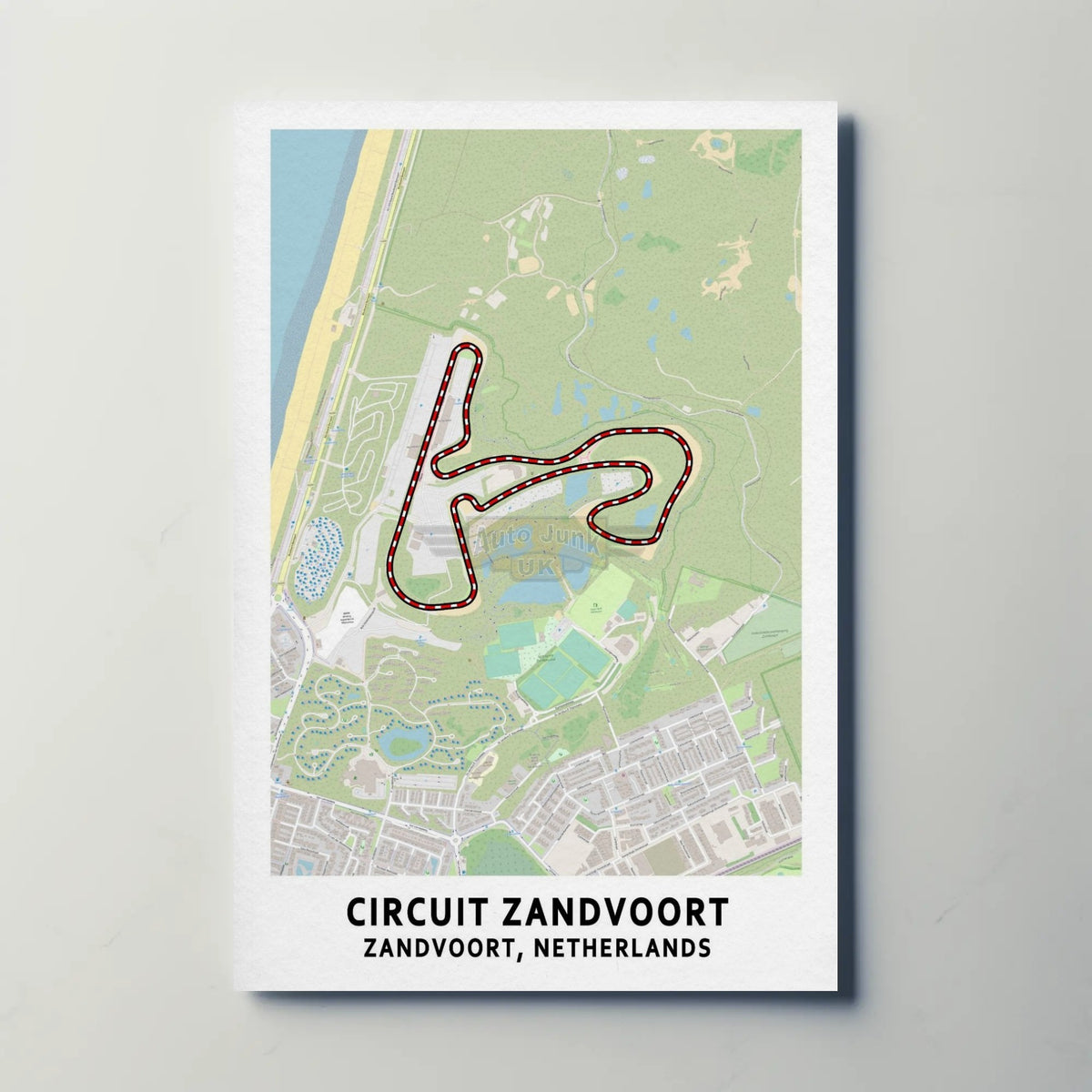 Circuit Zandvoort Map Paper Poster
