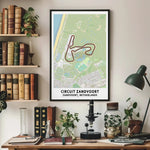 Circuit Zandvoort Map Paper Poster
