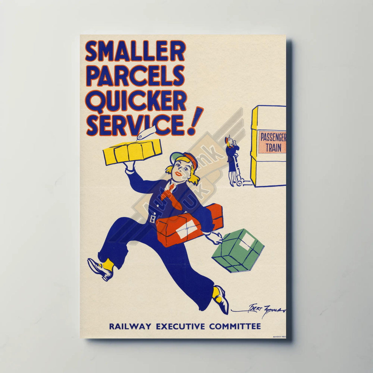 Smaller Parcels Quicker Service Metal Sign