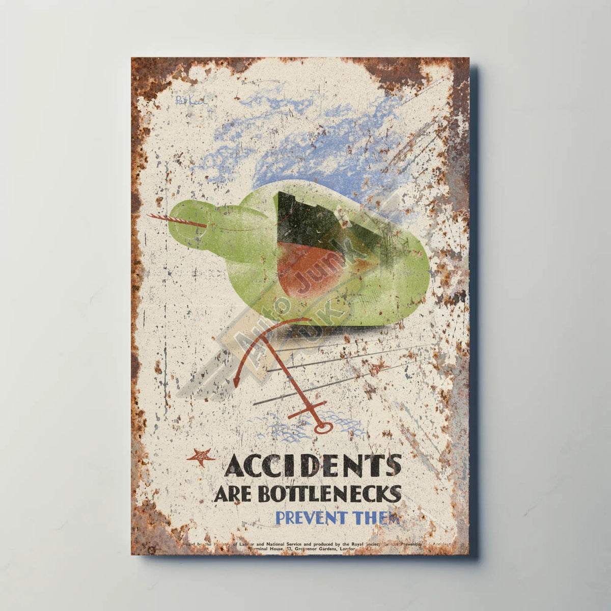 Accidents are Bottlenecks Metal Sign