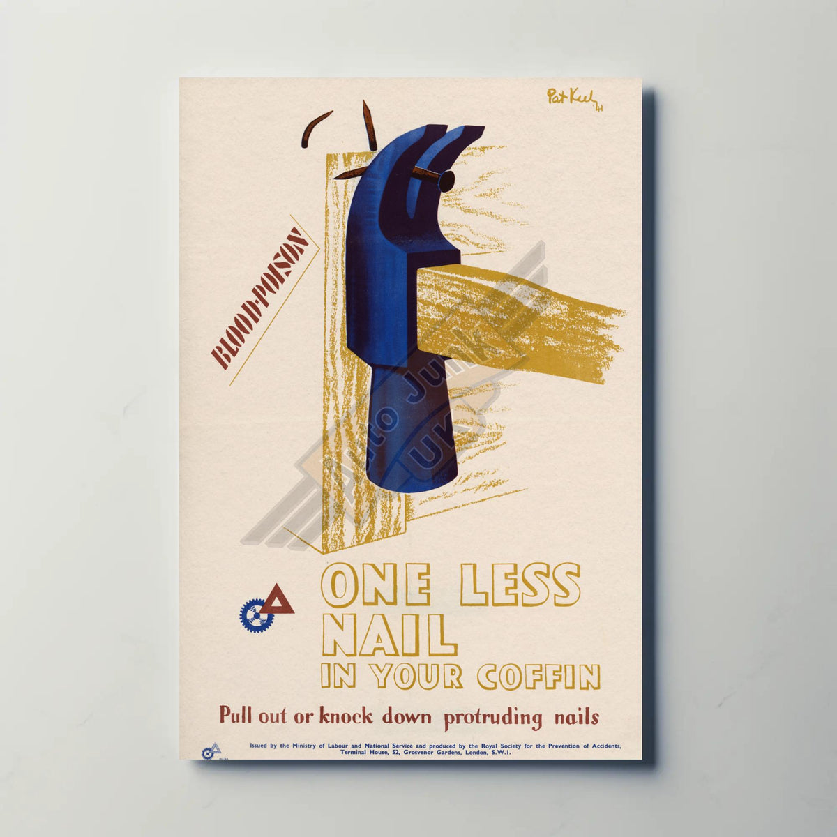 One Less Nail Metal Sign