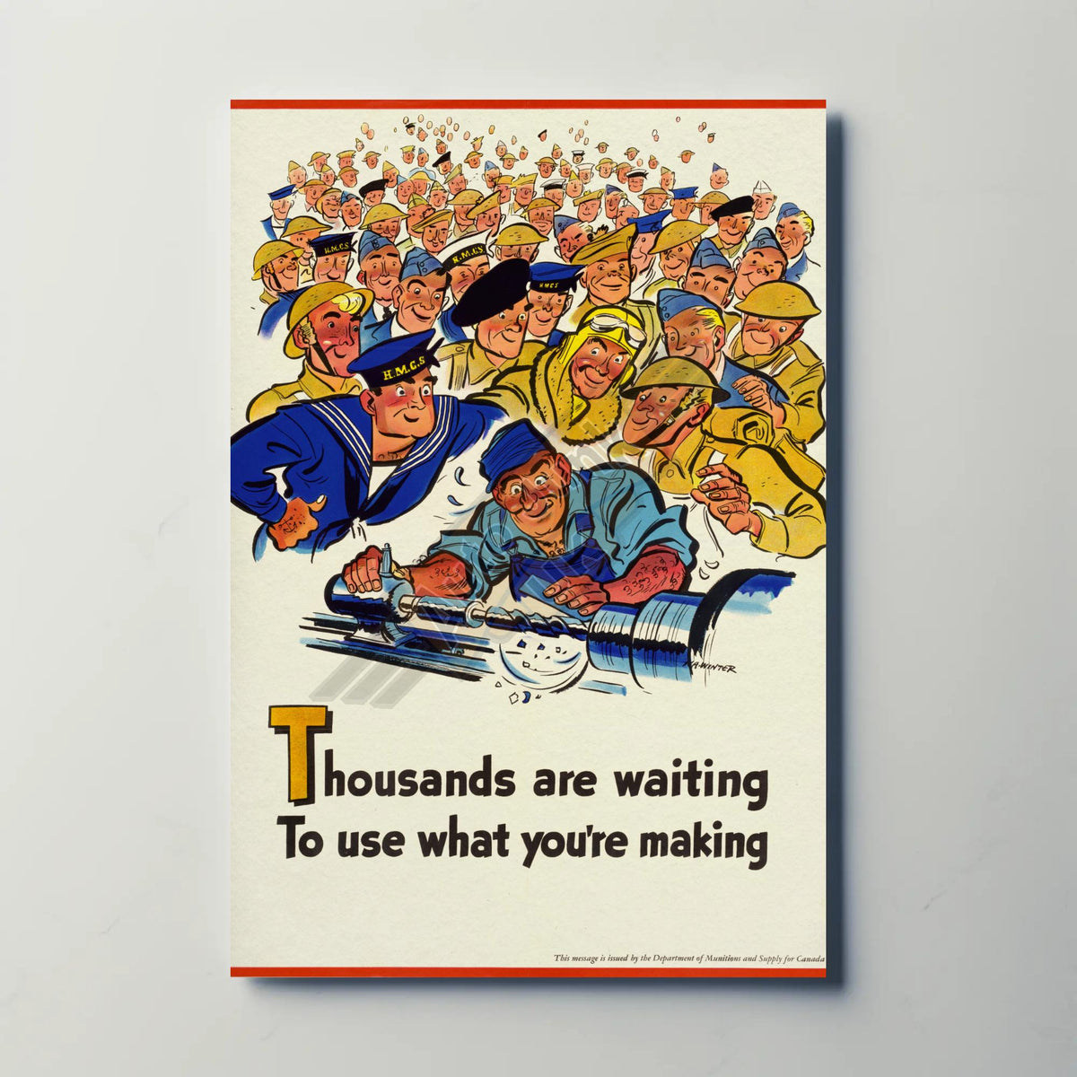 Thousands are Waiting Metal Sign