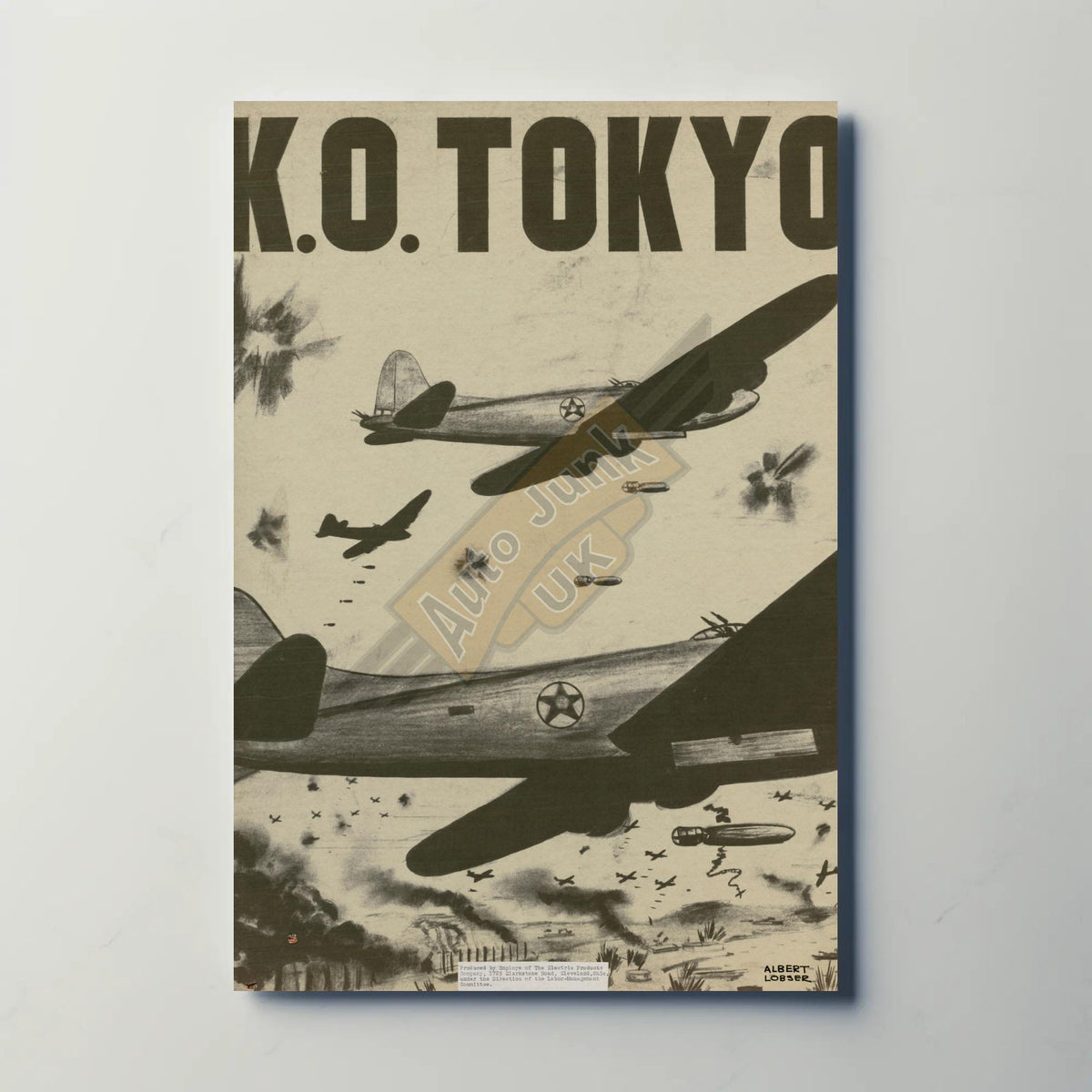 K.O. Tokyo Metal Sign