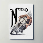 Norton Motorcycles Paper Poster