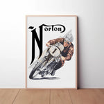 Norton Motorcycles Paper Poster