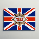 BSA Union Jack Paper Poster
