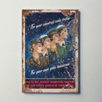 For Your Country's Sake WW2 Metal Sign