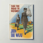 Take the Road to Victory Metal Sign