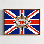 BSA Union Jack Paper Poster