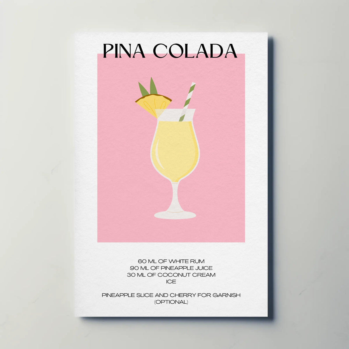Pina Colada Paper Poster