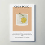 Gin & Tonic Paper Poster