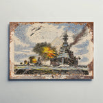 Battleships of the Royal Navy Metal Sign