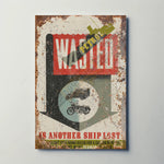 Wasted Petrol WW2 Metal Sign