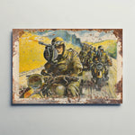 British Army "Tommy" Guns Metal Sign