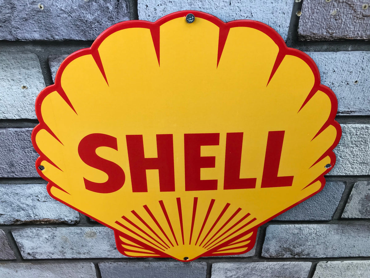 Shell Enamel Sign