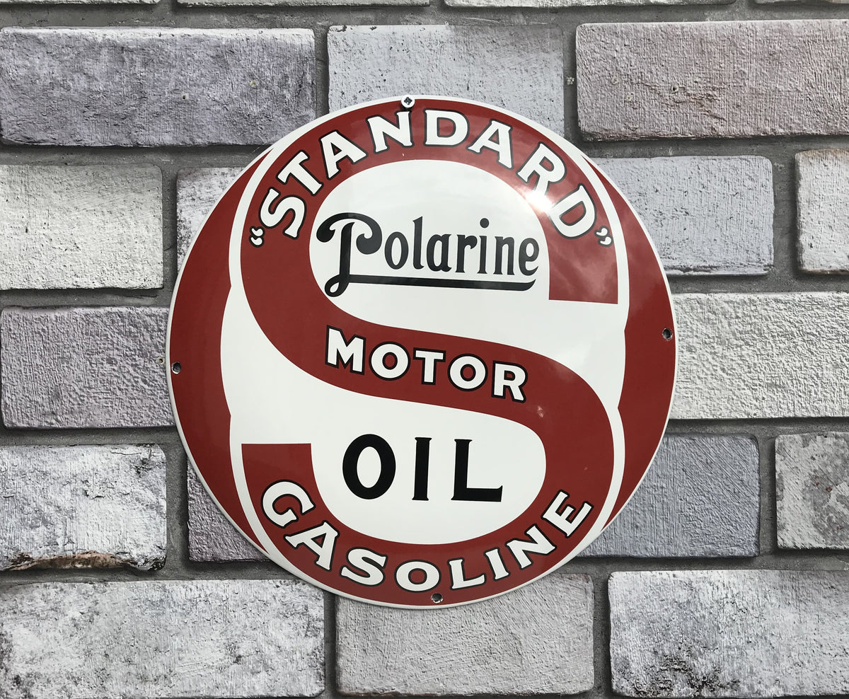 Standard Polarine Enamel Sign