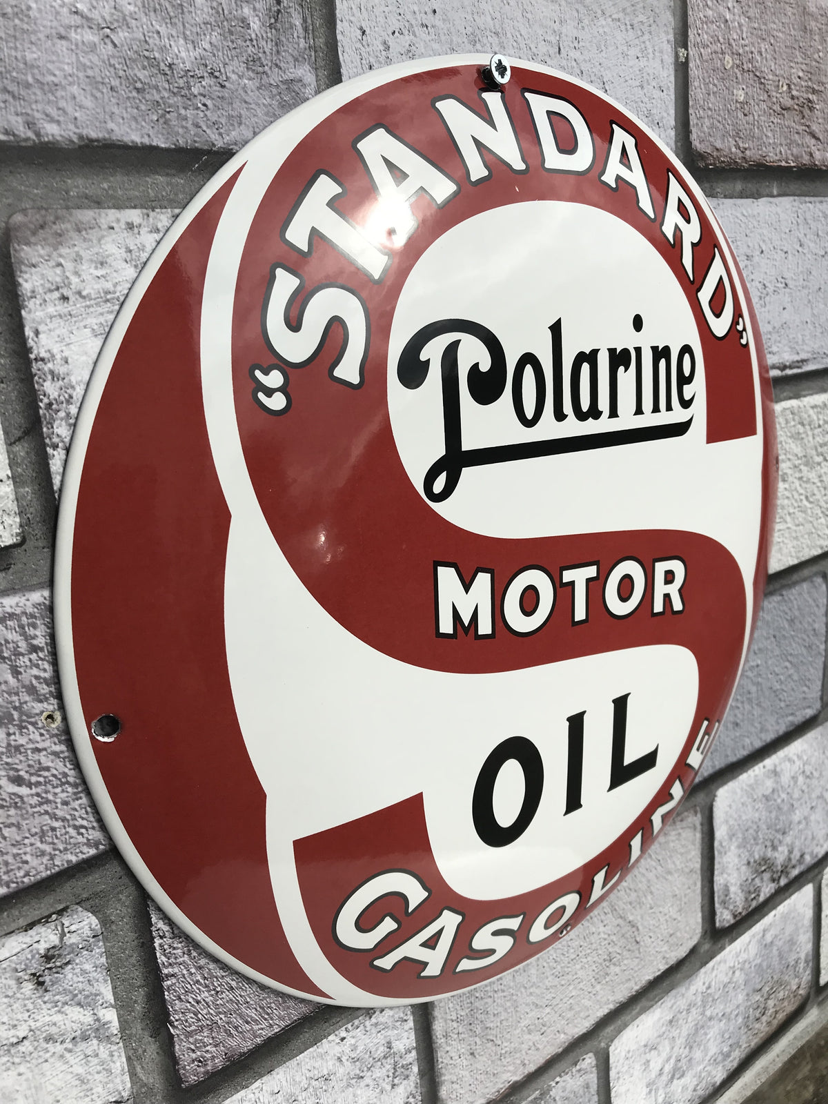 Standard Polarine Enamel Sign