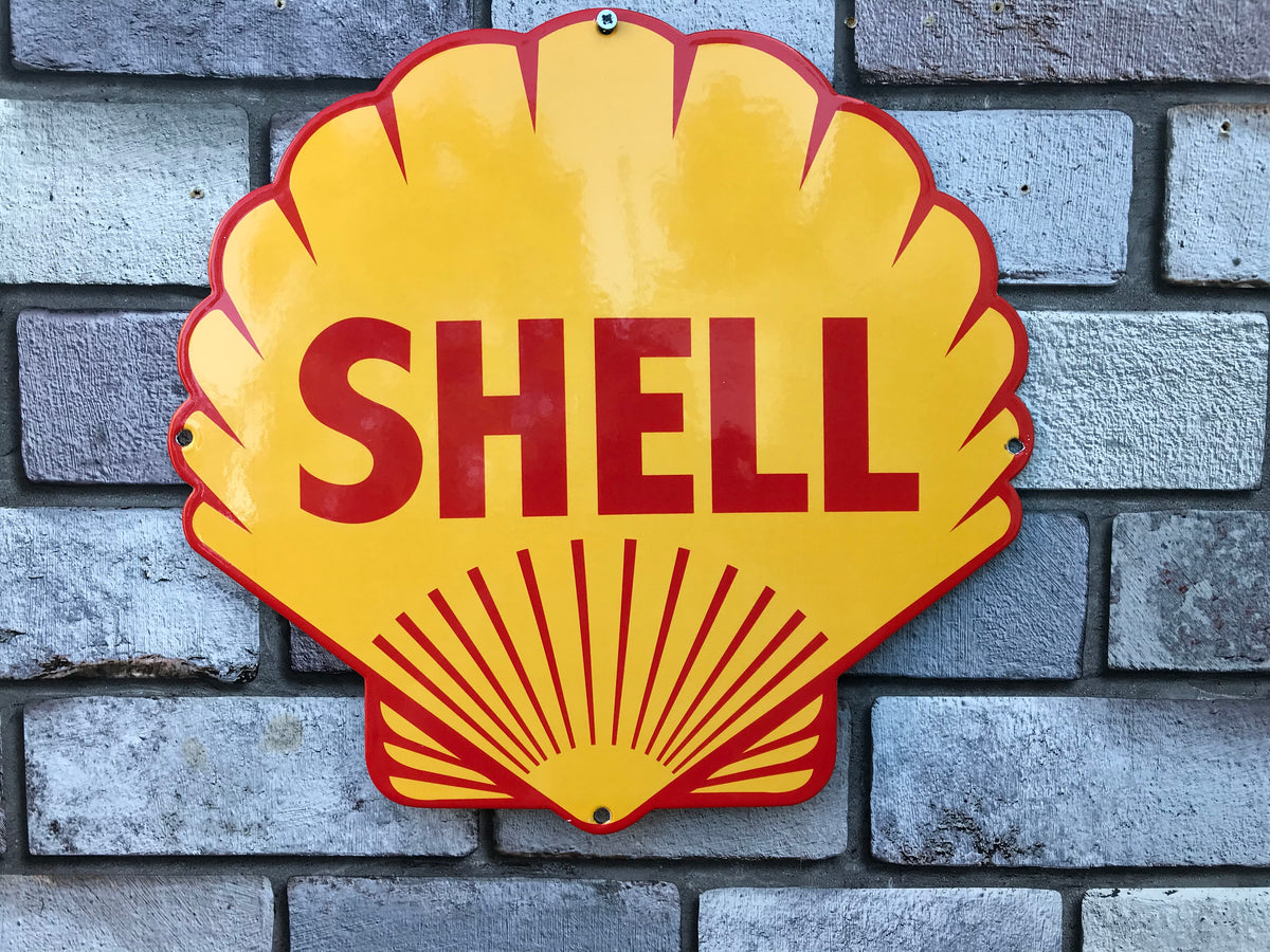 Shell Enamel Sign