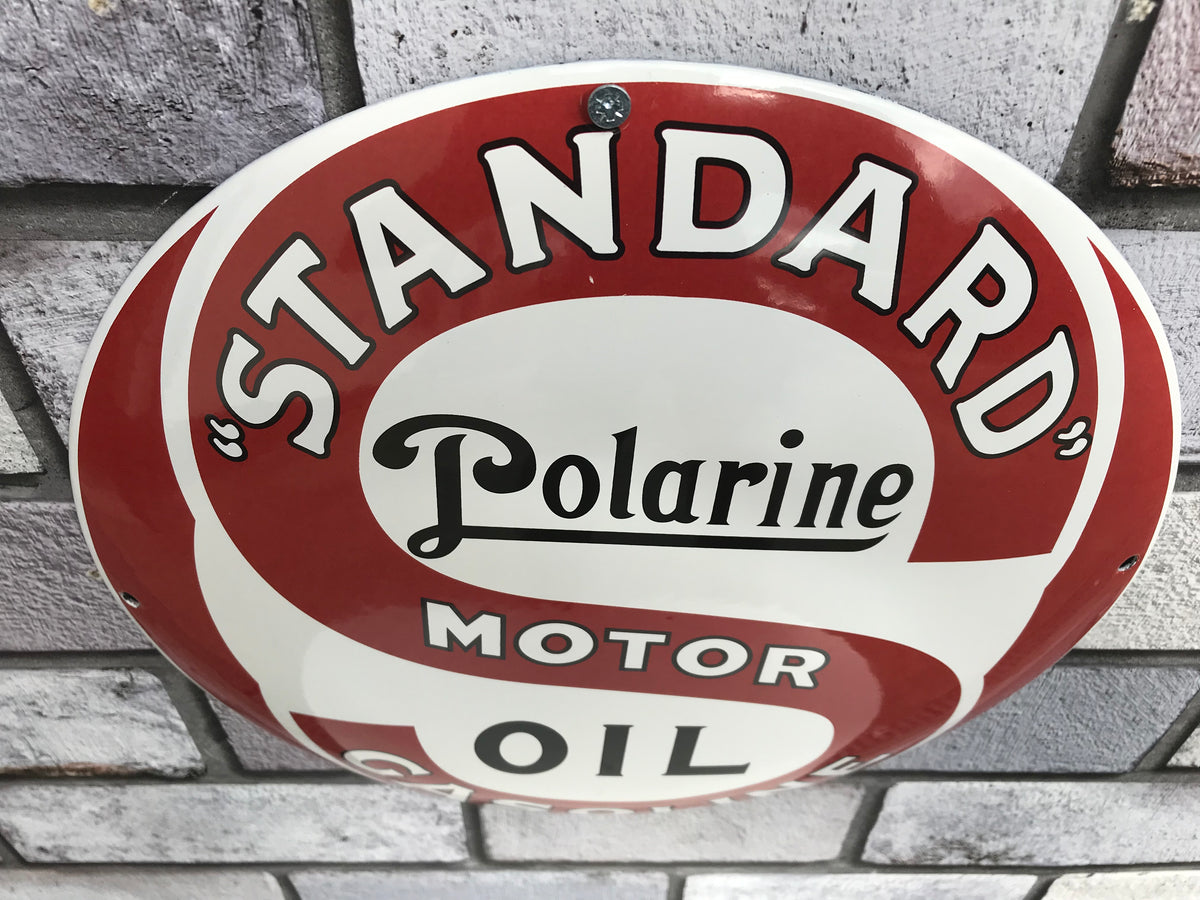 Standard Polarine Enamel Sign