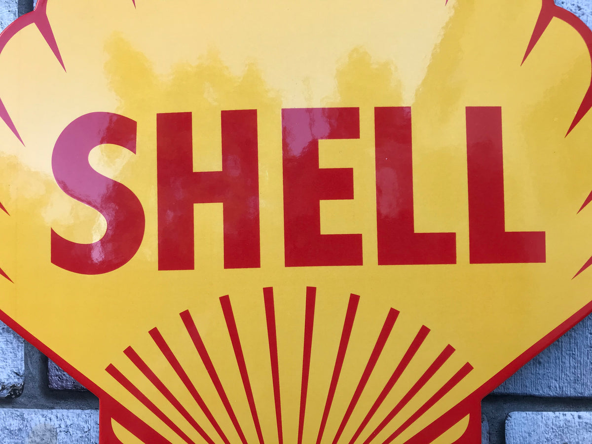 Shell Enamel Sign