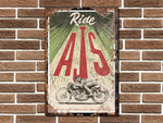 AJS Metal Sign