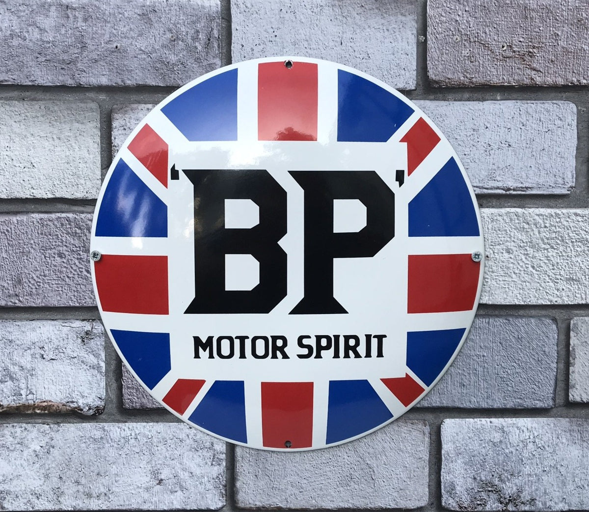 BP Motor Spirit Enamel Sign