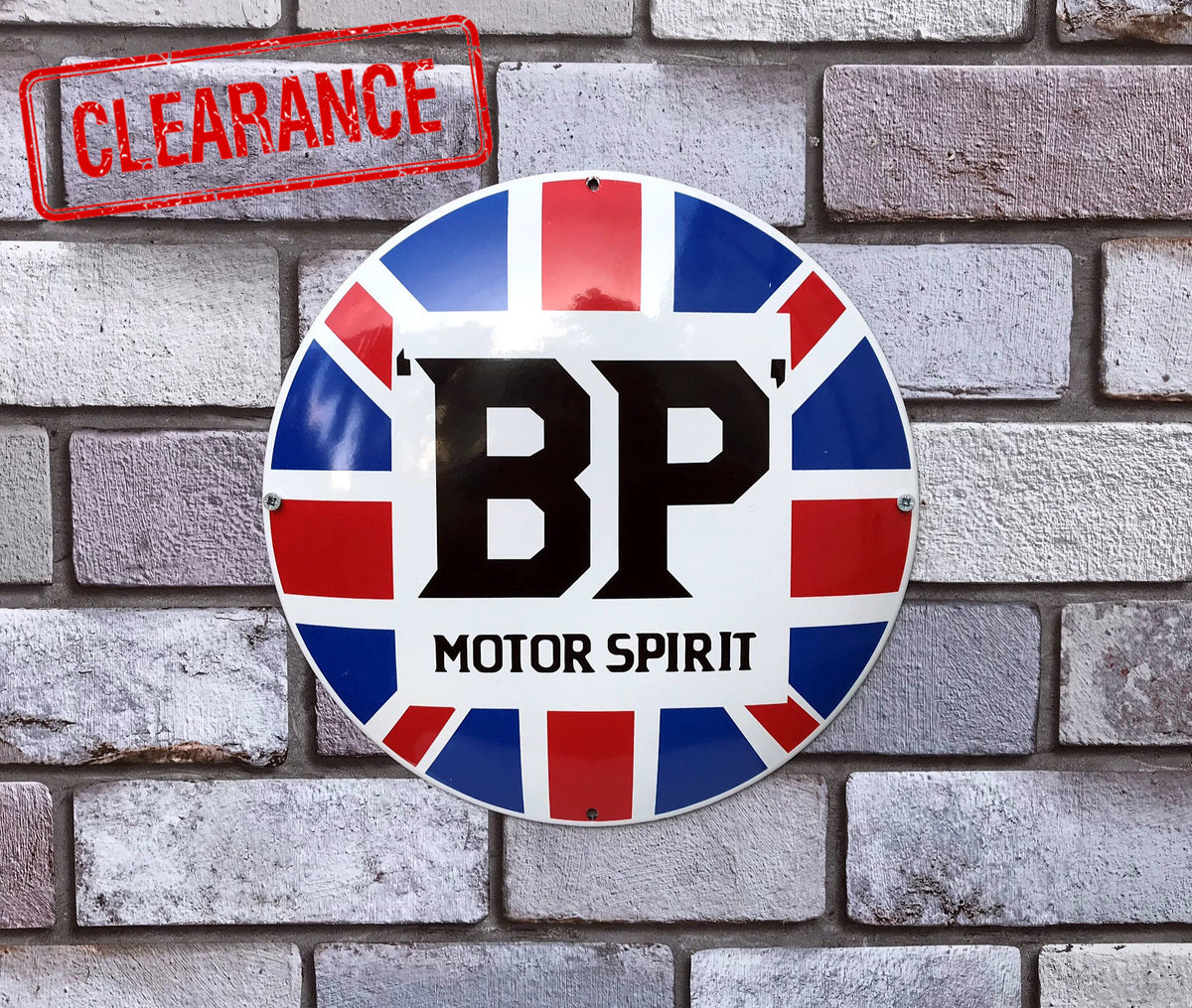 *CLEARANCE* BP Motor Spirit Enamel Sign